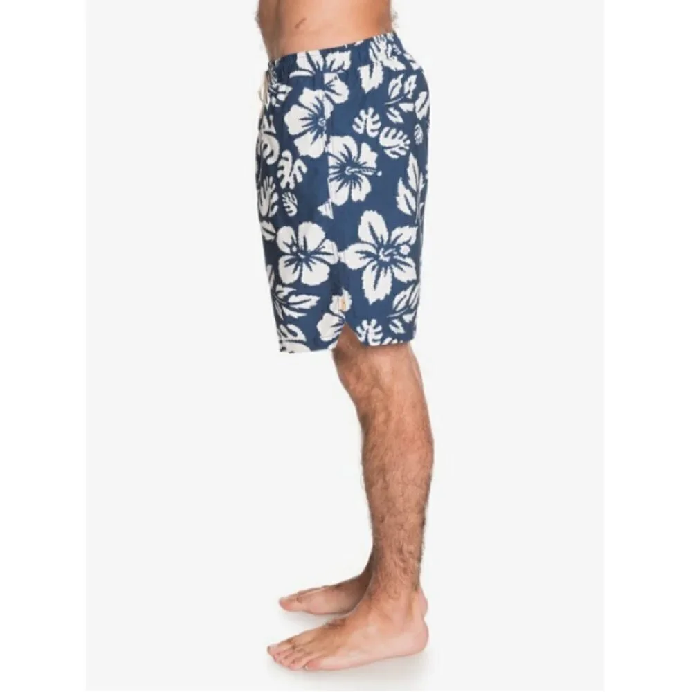 💕QUIKSILVER💕 Waterman Hawaii Print Board Shorts Swim Trunks Floral XL NWT
